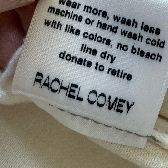 RACHEL COMEY Wilkes Pant Dirty White Distressed Designer Casual Women’s 12 - Picture 16 of 16